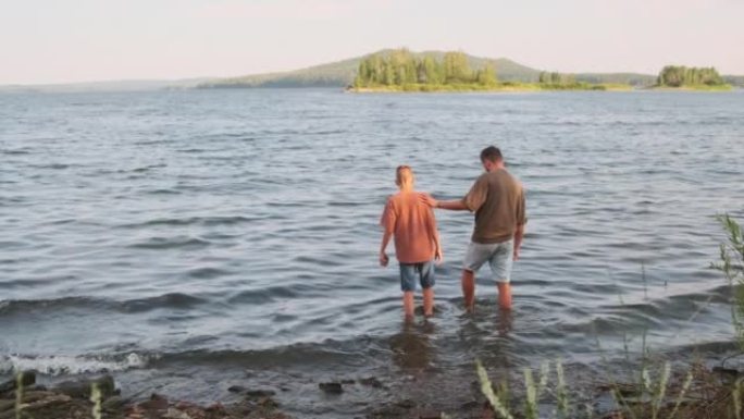 父子走进湖宣传片广告视频素材学习教育