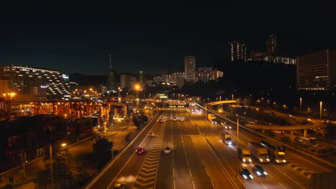 集装箱码头和高架道路