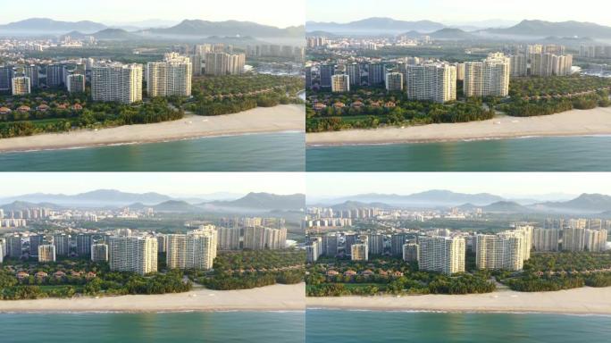 中国三亚海边的高档住宅区