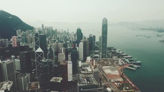 香港无人驾驶飞机的现代建筑