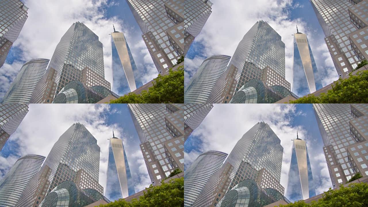 曼哈顿现代市中心。布鲁克菲尔德广场。WTC。