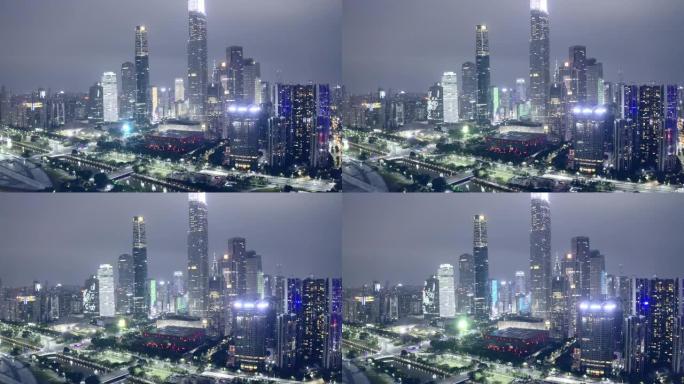 广州市夜间现代城市景观