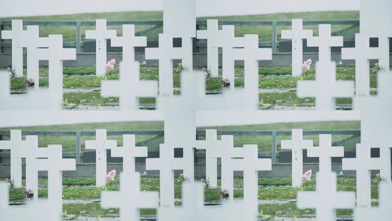 达尔文墓地，埋葬在福克兰战争中牺牲的阿根廷士兵的地方，东福克兰(索莱达岛)，福克兰群岛(马尔维纳斯岛