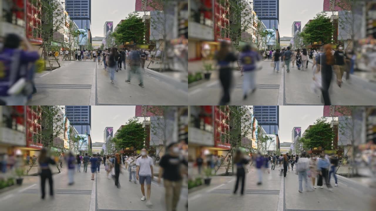 曼谷暹罗广场购物广场散步的人
