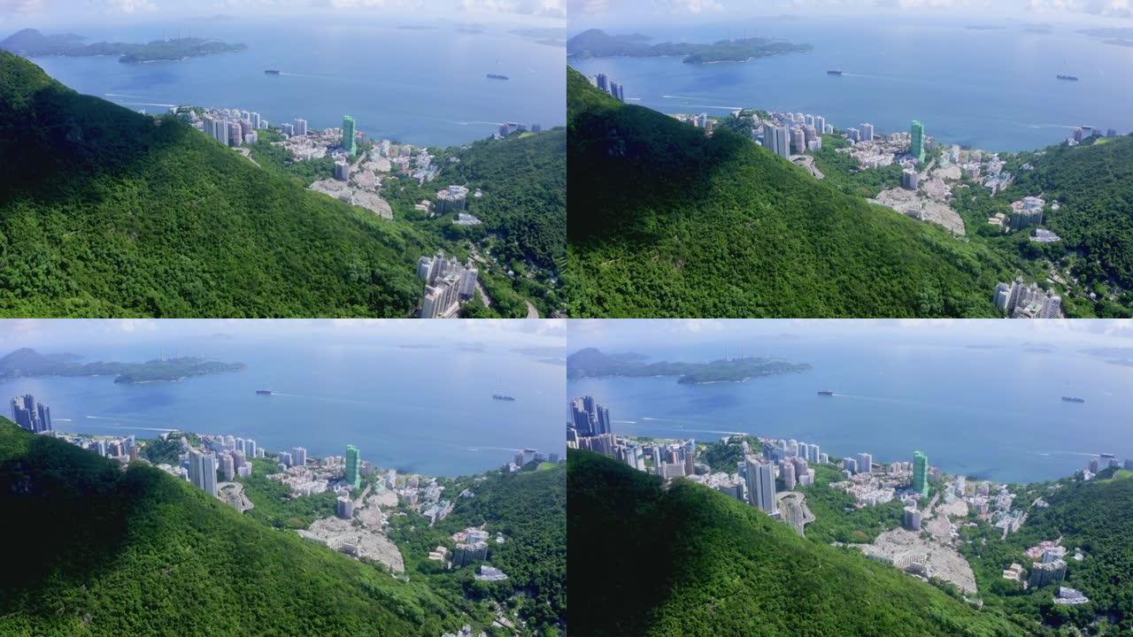 香港数码港的鸟瞰图