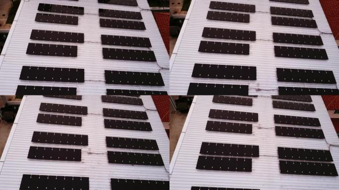 建筑顶部的太阳能电池板可实现可持续能源