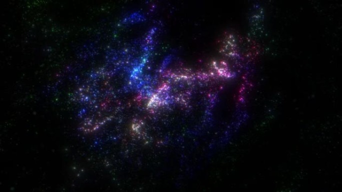 星系形成星空星光星辰星河漂浮飞舞