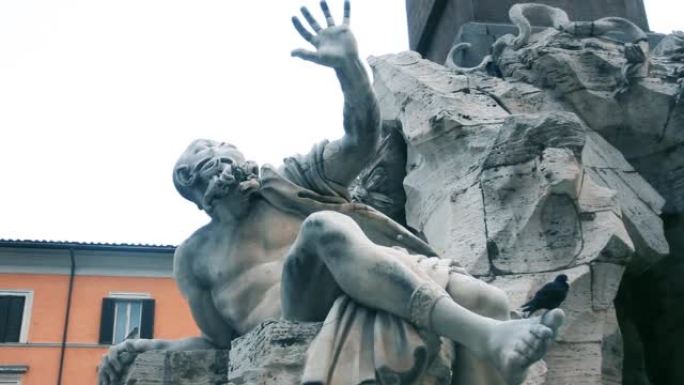 Fontana dei Quattro Fiumi (意大利罗马) 上的Rio de la Plat