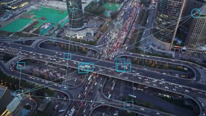 未来智能交通车辆天眼捕捉科技HUD包装