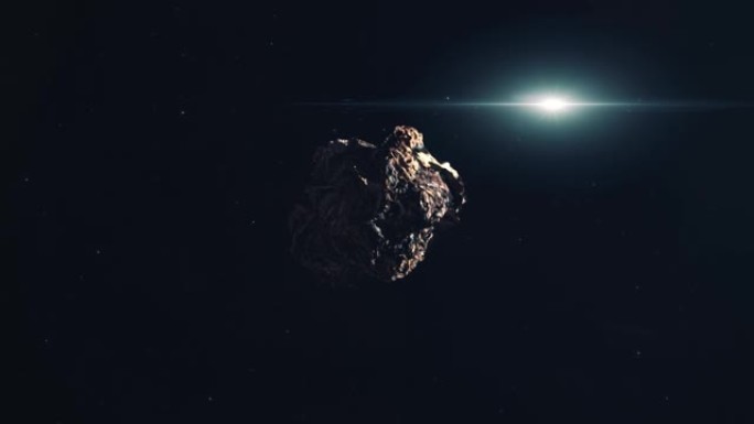 小行星太空岩石从太空接近火星