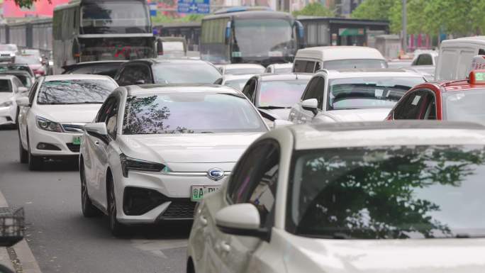 堵车 塞车 红灯路口 下班高峰