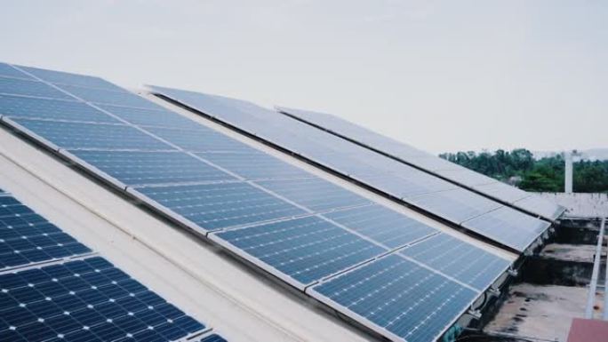 屋顶上的电力可持续发展零排放绿色资源