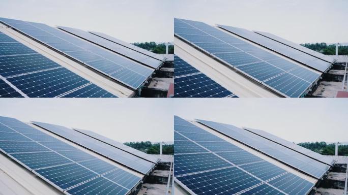 屋顶上的电力可持续发展零排放绿色资源