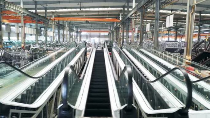 自动扶梯工厂操作电子流水生产线