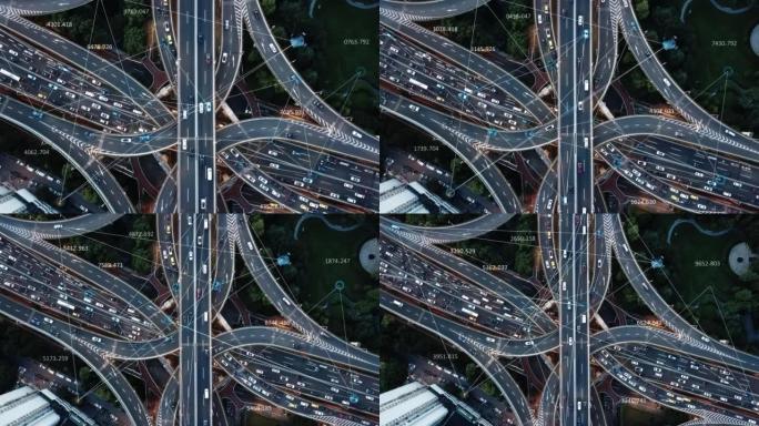 未来智能交通数字化交通高架桥立交桥智慧交
