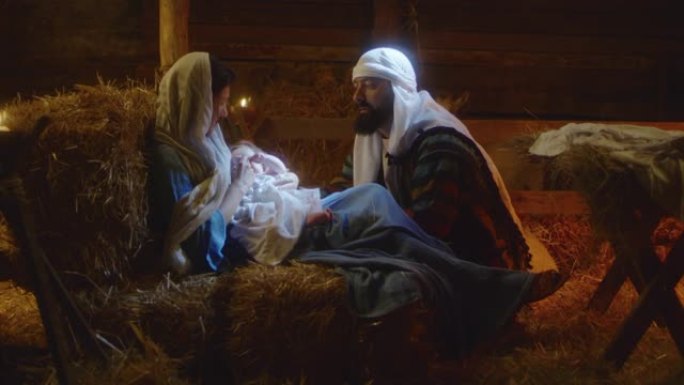 耶稣出生后，约瑟与马利亚谈话