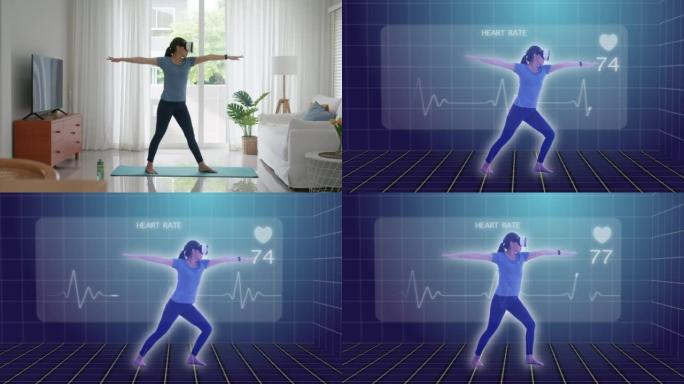 健康在线VR 360远程瑜伽和冥想游戏平台应用程序。