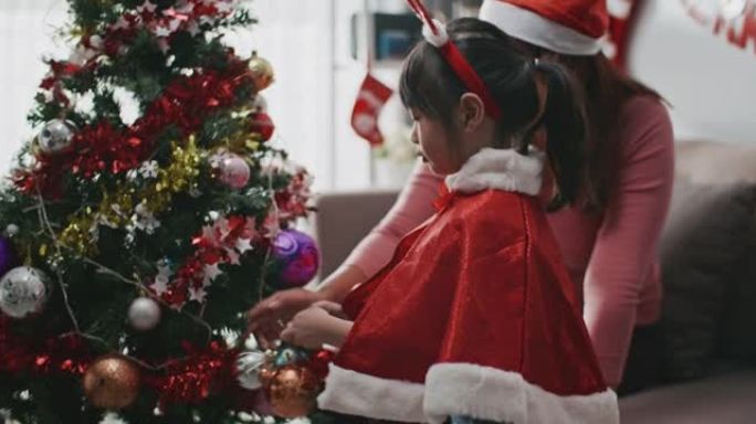 孩子们装饰圣诞树铃铛感恩节麋鹿