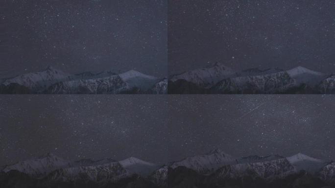 T/L TD夜间雪山上空