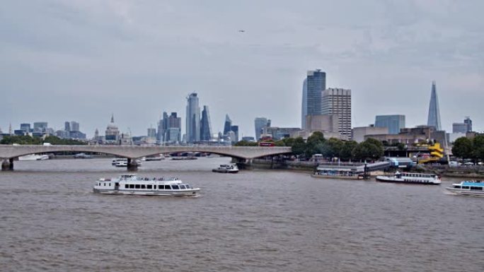 伦敦城市景观城市风光航拍城市建设城市发展