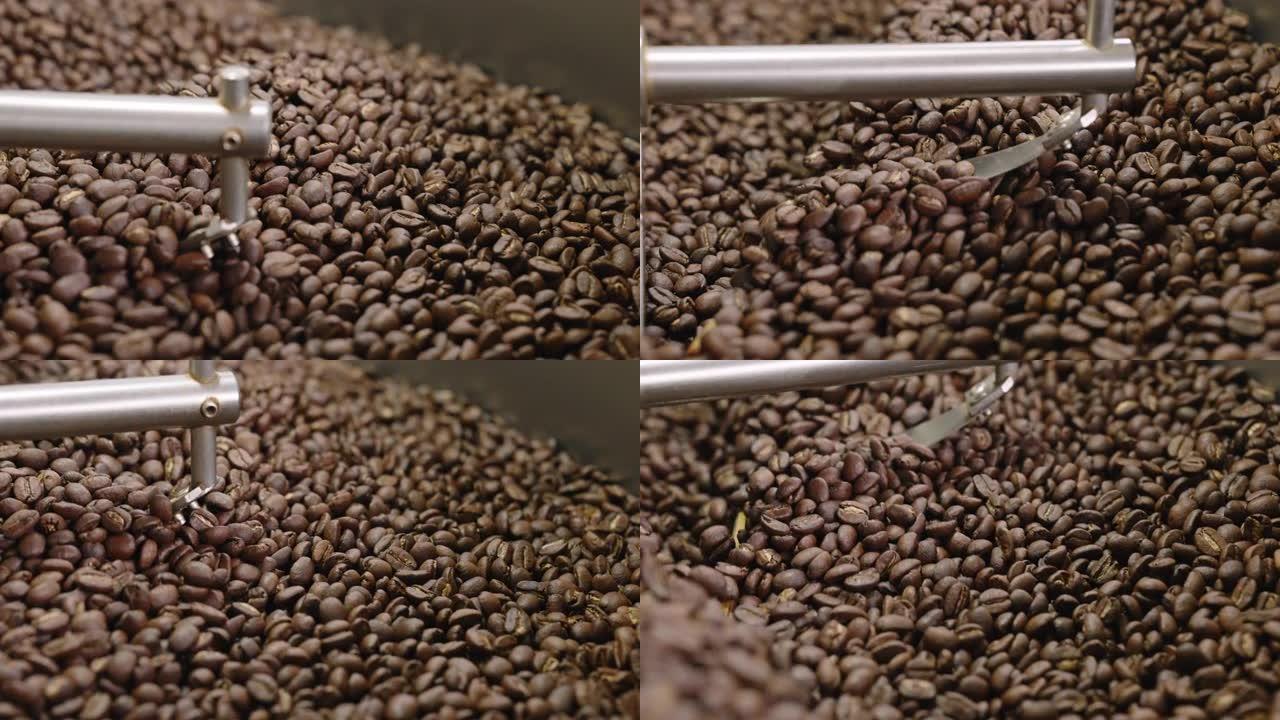 生咖啡豆烘焙慢动作