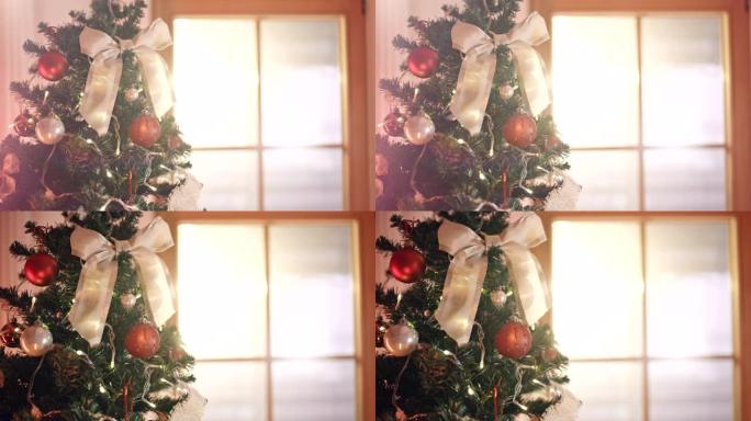 SLO MO美丽装饰的圣诞树