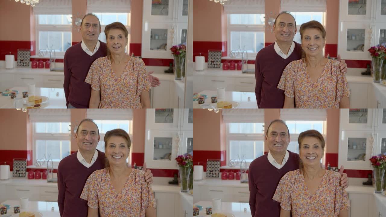 祖父母视频肖像祖父母视频外国人笑脸笑容