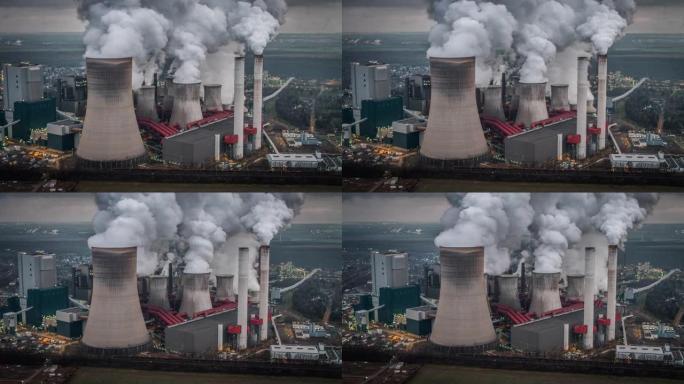 燃煤电站造成的空气污染-空中射击