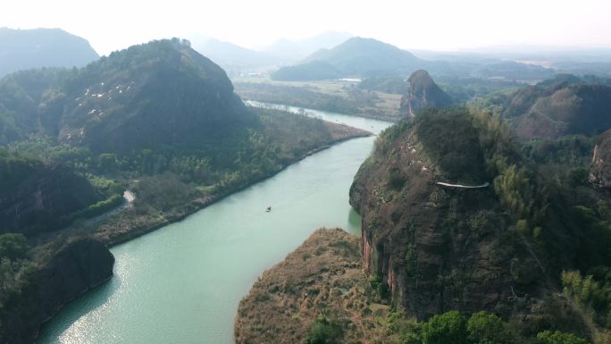 江西龙虎山风景区航拍