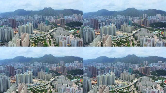 香港九龙拥挤公寓楼