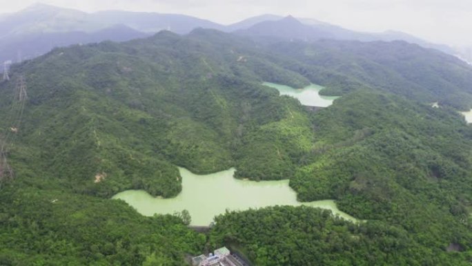 香港金山郊野公园九龙水库无人机景观