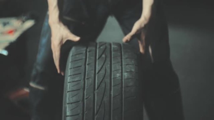 更换轮胎转动轮胎测试轮胎维护修理