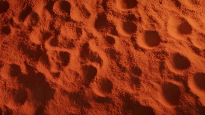 火星红色星球表面移动镜头