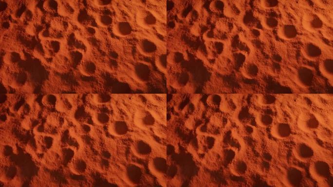 火星红色星球表面移动镜头