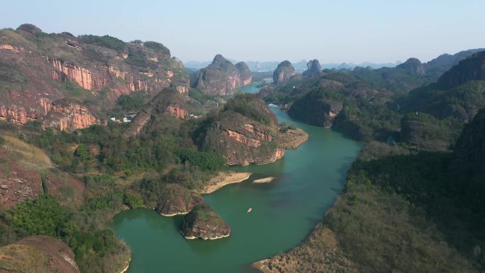 江西龙虎山风景区航拍