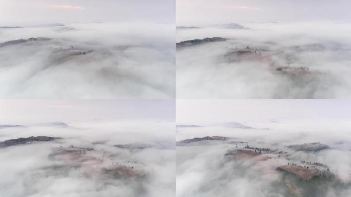 云雾像仙境一样遍布全国