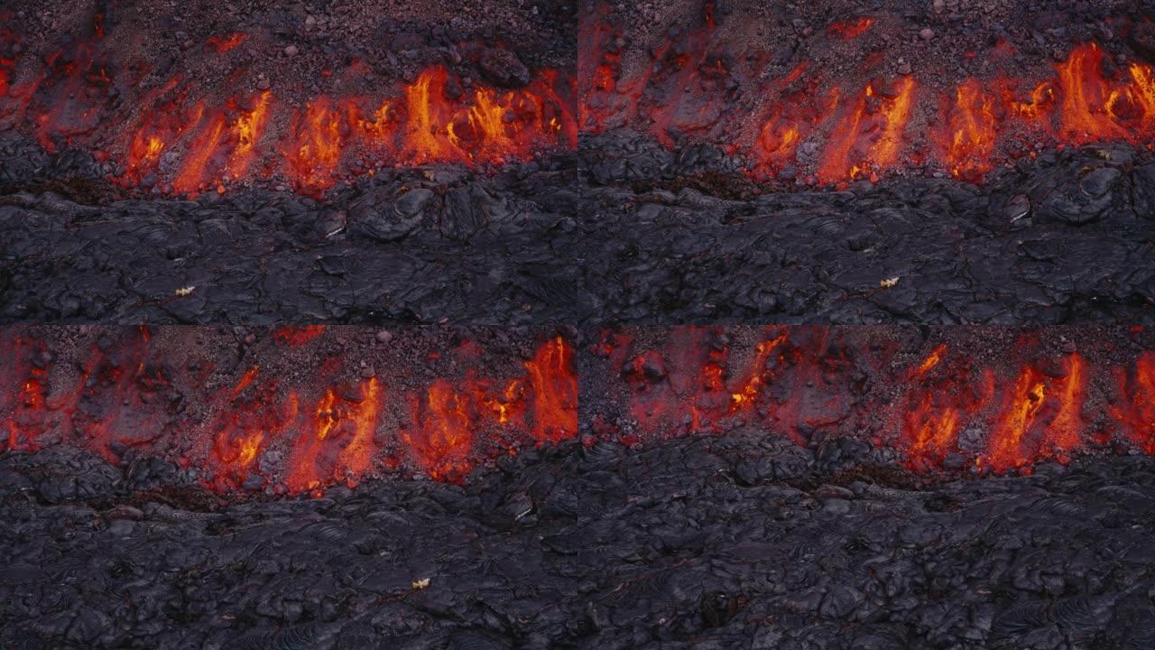熔岩流夏威夷莫纳罗阿火山2022年