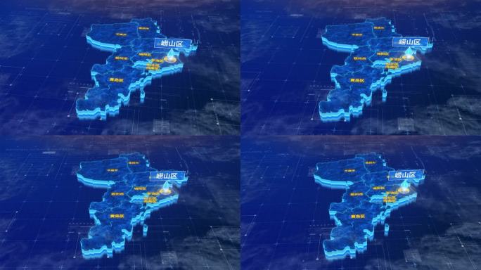 青岛市崂山区蓝色三维科技区位地图