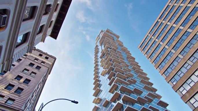 创意建筑。曼哈顿市中心。天际线