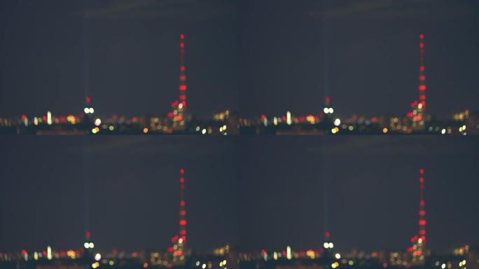 夜市景观背景的模糊图片