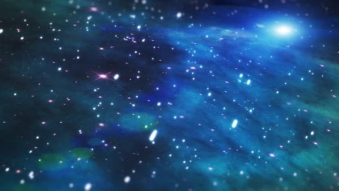 银河系，宇宙和空间或太阳系中的银河系或夜空中的恒星科学，占星术或外太空幻想。蓝色星云，天文学或观星发
