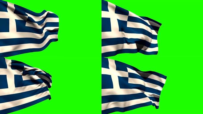 大希腊国旗吹响