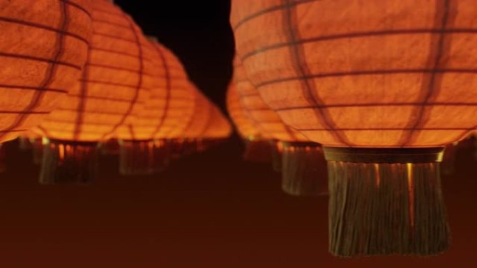 春节动画3D灯笼动画片红灯笼中国传统