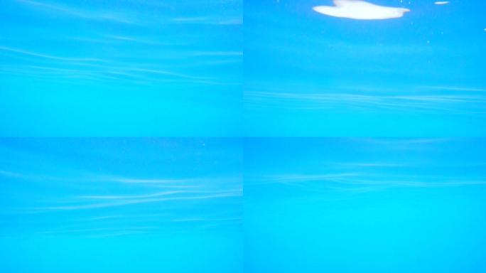 意大利清澈蓝色海水的4k视频片段