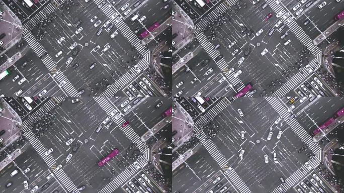 城市街道交叉口的无人机视点