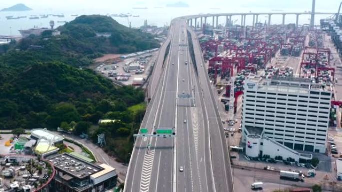 香港港口工业区，昂船洲大桥，