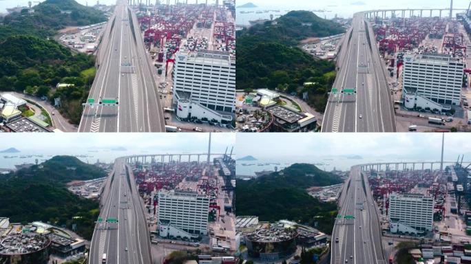 香港港口工业区，昂船洲大桥，