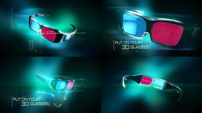 高清: 3D立体眼镜动画
