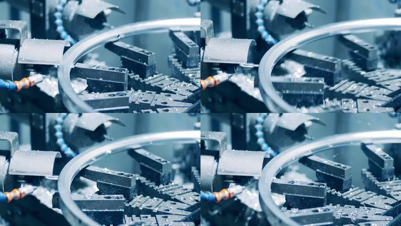 现代工厂的自行车轮辋孔制作工艺