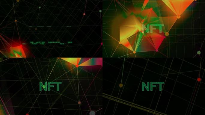 NFT，非可替代令牌，运行AI，metaverse概念背景